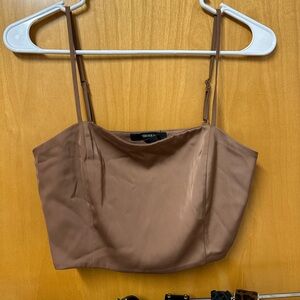 NWOT forever 21 brown tank top